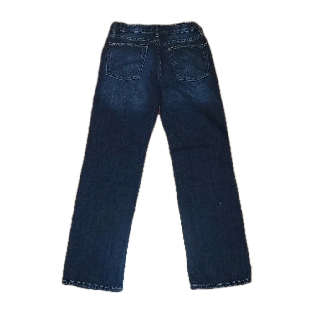 Gap Kids Boys 14 Dark Blue Denim Jeans Straight Fit Coupe Droite